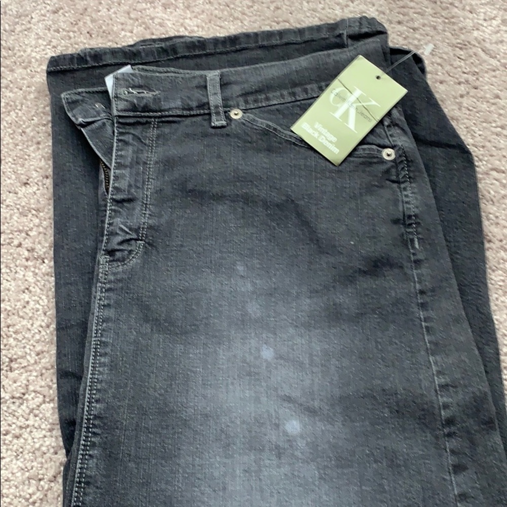 Long Denim Black Calvin Klein Skirt